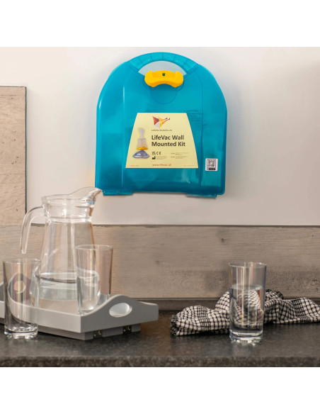 LifeVac, anti-choking device for airway clearance, Wall Kit, with wall mount