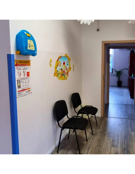 LifeVac, dispozitiv anti-înecare pentru deblocarea căilor respiratorii, Kit de perete, cu suport de perete (cutie deteriorată)